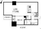 ZONNA神戸磯上通(1LDK/2階)の間取り写真