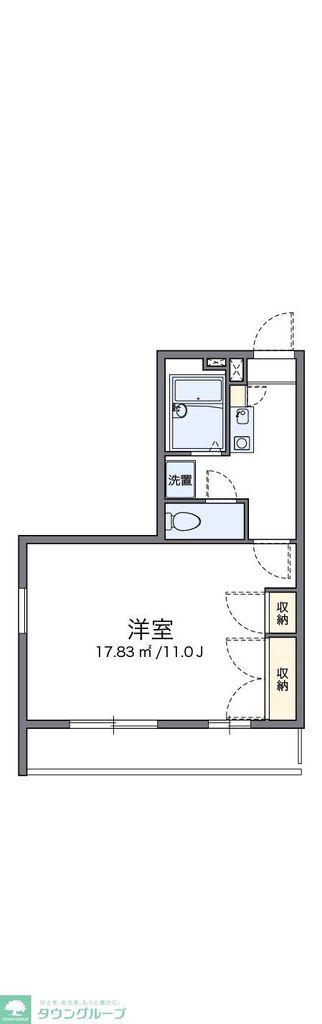 レオパレスアズィールA(1K/1階)の間取り写真