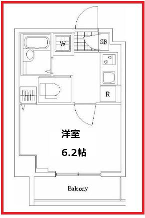 アプレシティ両国(1K/3階)の間取り写真