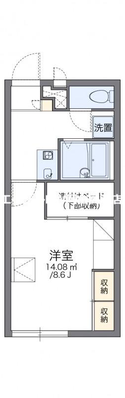 レオパレスびぜん(1K/2階)の間取り写真