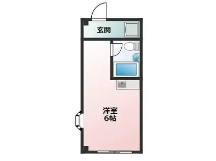 アスターハイム喜沢(ワンルーム/3階)の間取り写真