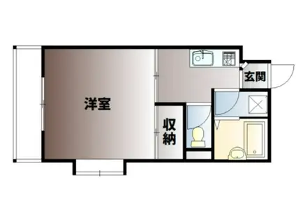 エトワール庄(1K/2階)の間取り写真