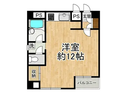 グランデ蕨(ワンルーム/2階)の間取り写真