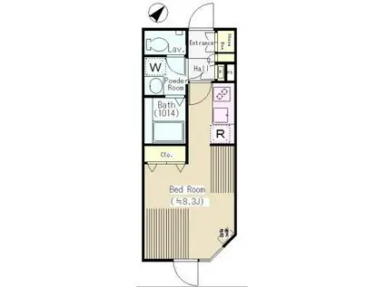 LEGALAND SENGOKU CROSS(ワンルーム/2階)の間取り写真