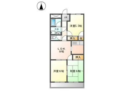 ENJYOII(3DK/2階)の間取り写真