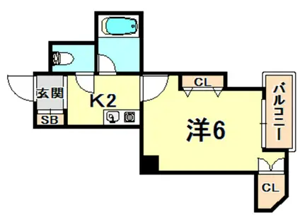 エルパラッツォ塚本(1K/3階)の間取り写真