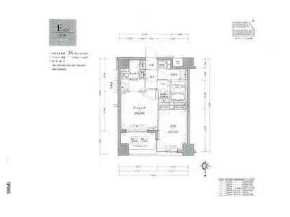 クリオ三ノ輪ラ・モード(1DK/8階)の間取り写真