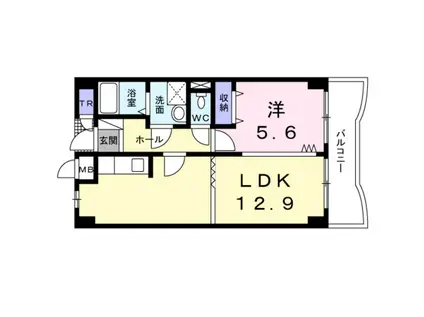 アルカンシエル(1LDK/3階)の間取り写真