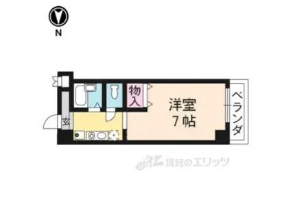 フローラ―ビュー赤マンマ(1K/2階)の間取り写真