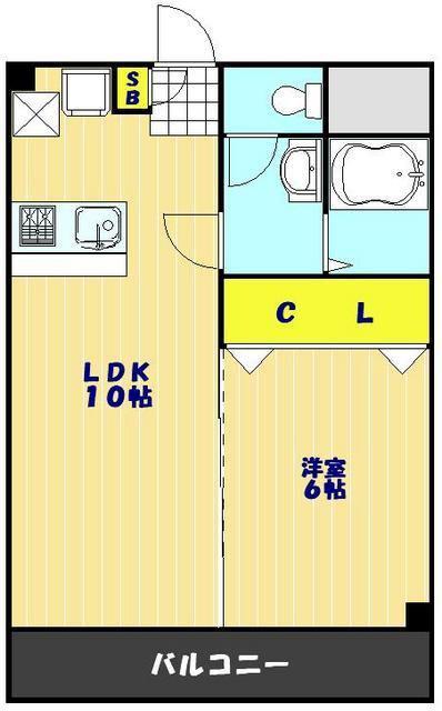 フローレス八番館 913948(1LDK/3階)の間取り写真