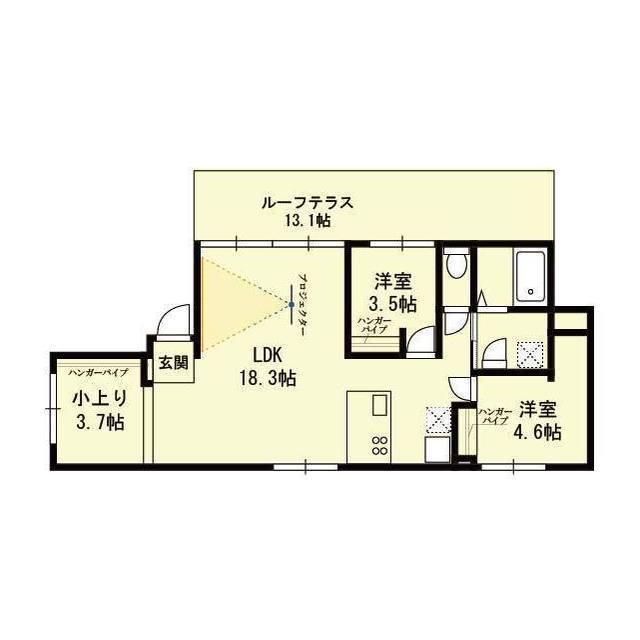 MIRTO西大井(3LDK/3階)の間取り写真
