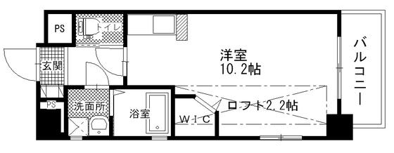 KATAYAMABLD20(ワンルーム/7階)の間取り写真