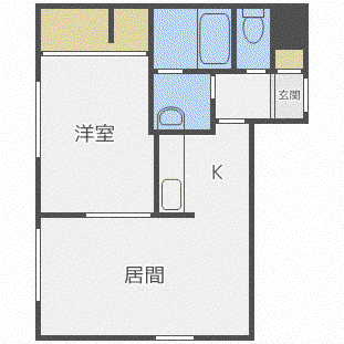 アビタ219(1LDK/4階)の間取り写真