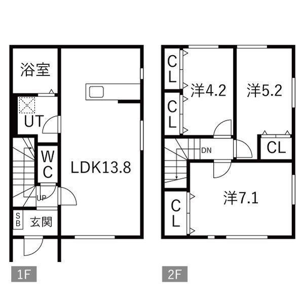 JEU DE FIRST B(3LDK/1階)の間取り写真