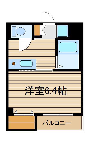 G.M.COURT(1K/1階)の間取り写真