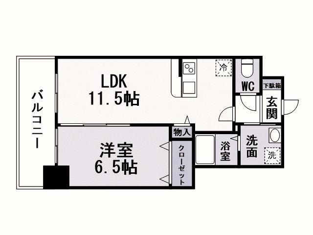 サンシャイン十番館(1LDK/10階)の間取り写真