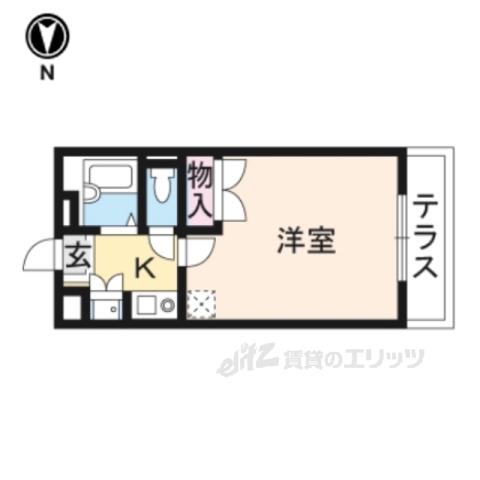 レオパレス関屋(1K/1階)の間取り写真