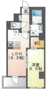 アローネ浅草(1LDK/6階)の間取り写真