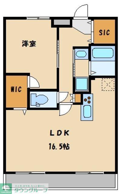 ティエラロッソ(1LDK/3階)の間取り写真