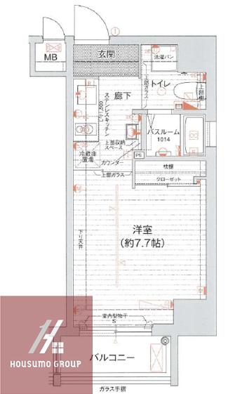 エグゼ西大阪(1K/3階)の間取り写真