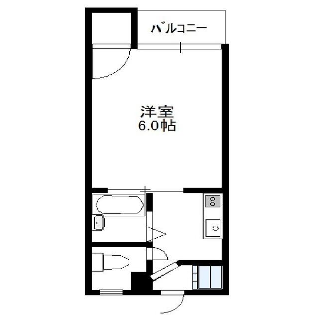 リルームス中島西(1K/5階)の間取り写真