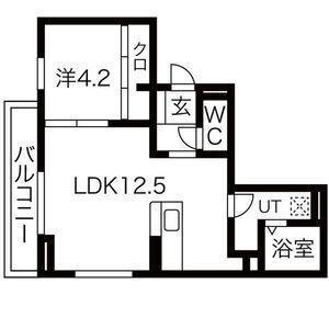 GROWTHマンション(1LDK/2階)の間取り写真
