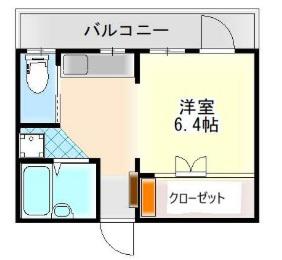 ヒルハイツ(1DK/1階)の間取り写真