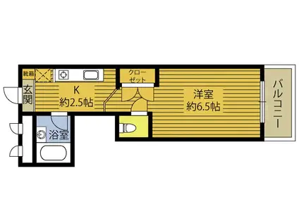 グレイス壱番館 106号(1K/1階)の間取り写真