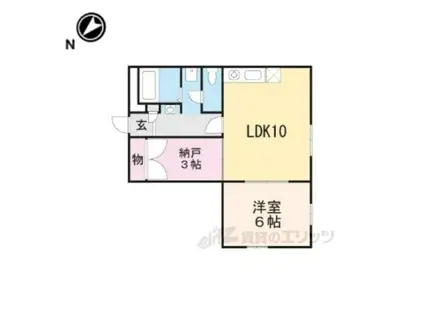 レオパレスヴィヴェール(1LDK/2階)の間取り写真