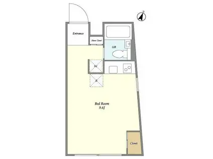 EST LARGO SHIBUYA エストラルゴ渋谷(ワンルーム/3階)の間取り写真