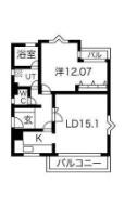 クインテット原宿(1LDK/3階)の間取り写真