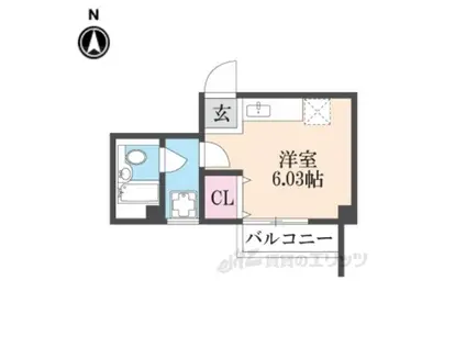 ツカサビル(ワンルーム/2階)の間取り写真
