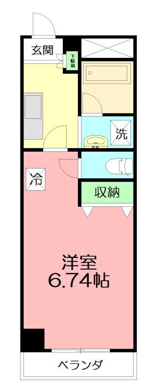 アイリスヴェール141(1K/7階)の間取り写真