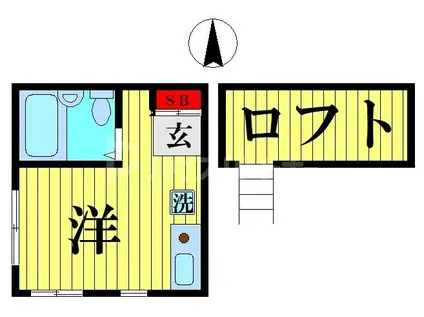 ミーター浦和II(ワンルーム/1階)の間取り写真