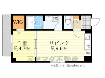 ARCA豊中蛍池(1LDK/3階)の間取り写真