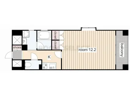 グランアベニュー名駅(1K/12階)の間取り写真