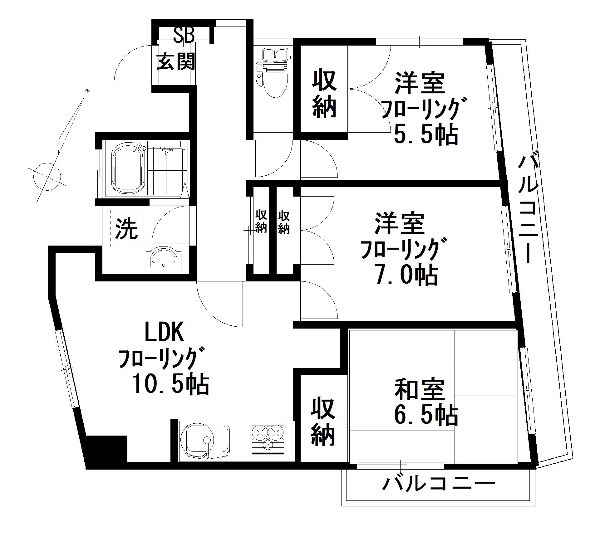 PRIMO(3LDK/4階)の間取り写真
