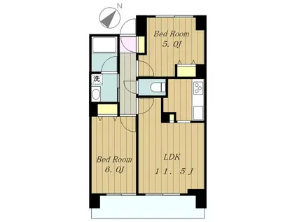 グラディート町田(1SLDK/11階)の間取り写真