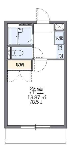 レオパレス杉(1K/3階)の間取り写真