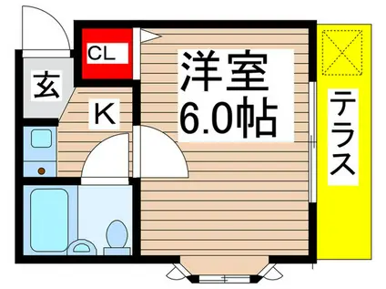 エクセル八千代(ワンルーム/1階)の間取り写真