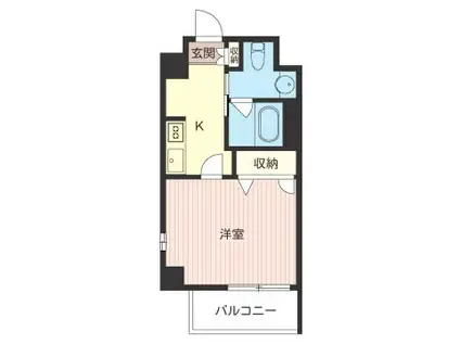 MINA OMORI(1K/5階)の間取り写真