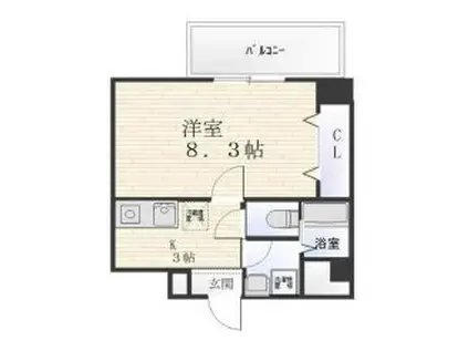 DOビル本千葉(1K/5階)の間取り写真