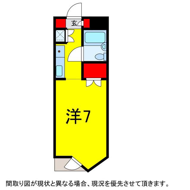 志津リリエンハイム(ワンルーム/3階)の間取り写真