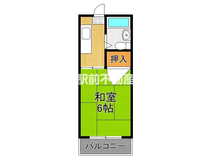 コーポ近藤(1K/2階)の間取り写真