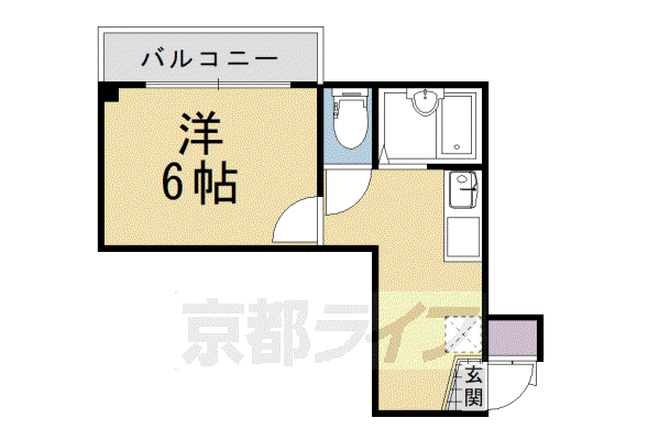 レスポワールユキオ(1K/3階)の間取り写真