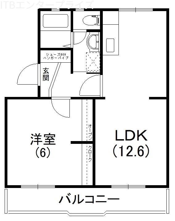 プリシードナイン(1LDK/2階)の間取り写真