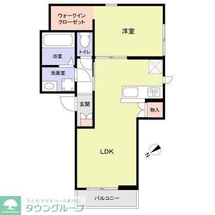 CHALEUREUX表参道(1LDK/2階)の間取り写真