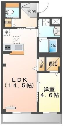 中村区鳥居西通2丁目マンション(1LDK/1階)の間取り写真