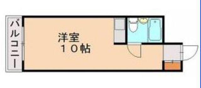 皐月マンション博多(ワンルーム/8階)の間取り写真