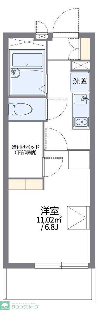 レオパレスKASHIWA(1K/2階)の間取り写真